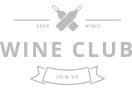 Wine-Club-Logo mit gekreuzten Weinflaschen und Schriftzug Good Wines.